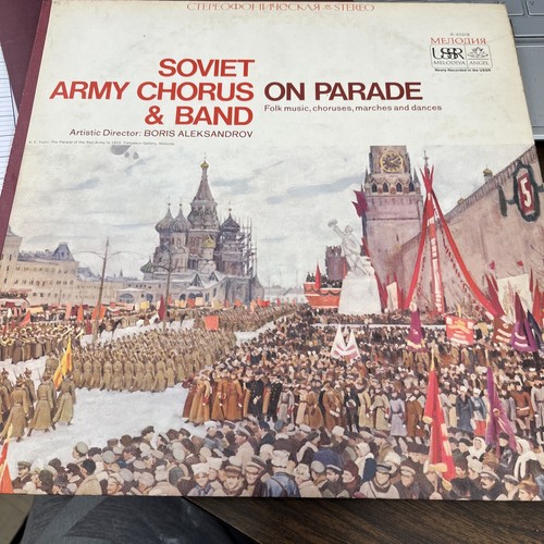 Soviet Army Chorus On Parade And Band Vinyl Lp Album 1967+insert Angel