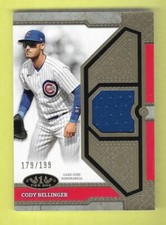 CODY BELLINGER 2024 TOPPS TIER ONE SP GAME USED JERSEY RELIC CARD # /199 MLB CUB