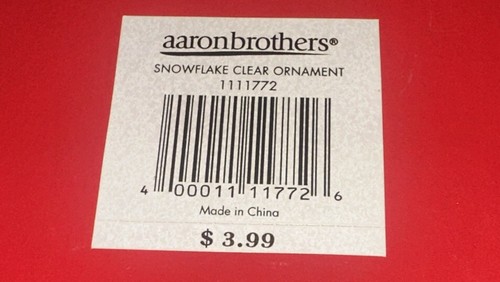 Aaron brothers New Metal Rhinestone Snowflake & Red Rhinestone Ornament Frame - Picture 3 of 10
