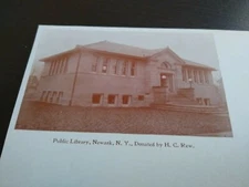 Public Library Newark New York Private Mailing RPPC Photo Postcard Congress
