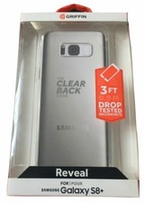 Image of Griffin Samsung Galaxy S8+ Reveal Protective Case Cover Clear Back Fitted Thin