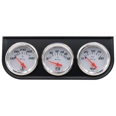 Equus E5200 5000 Series 2 Inch 3-Gauge Set, WT/Volt/OP