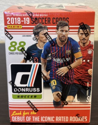 2018-19 Panini Donruss Soccer Factory Sealed Blaster Box - Mbappe, Davies RC!