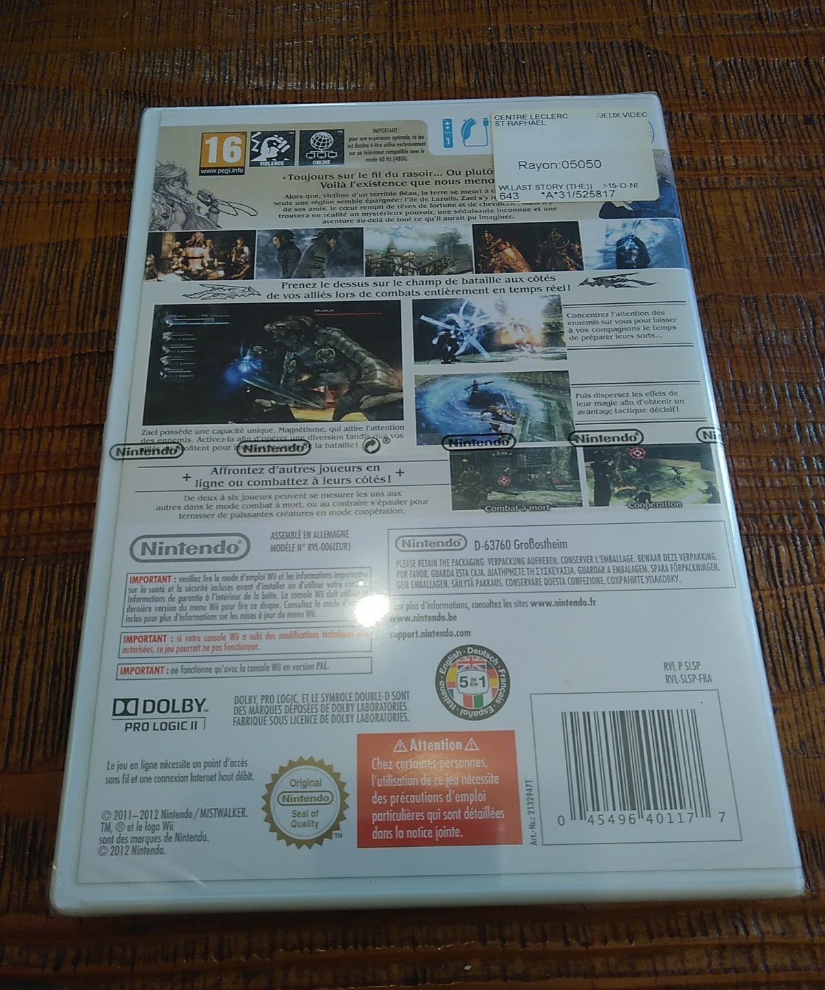 The Last Story - Nintendo Wii - Neuf - PAL FR - Wii U Najnowsza inwentaryzacja produktów