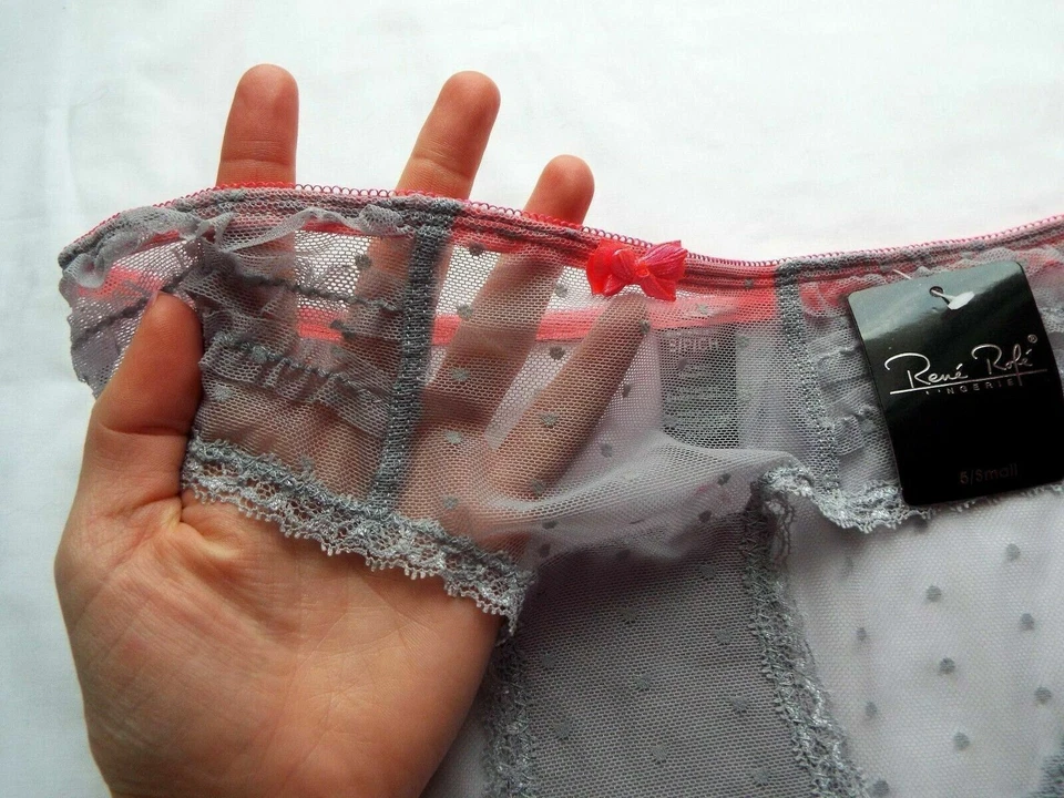 Rene Rofe Lados atrevidos See-Thru Bragas Lencería Mujeres Regalo íntimo Nuevo Lote de 2 Foto 4 de 4