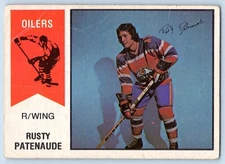 RUSTY PATENAUDE RC 1974-75 O-PEE-CHEE WHA 74-75 NO 51 GOOD        46710