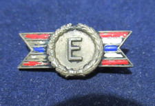 Alte US Army Marine Sterlingsilber Pin, Produktion Award, " E ", WWI? WWII?
