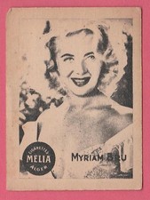 Cigarettes Melia Algeria Rare 1950s Film Star Tobacco Card - Myriam Bru