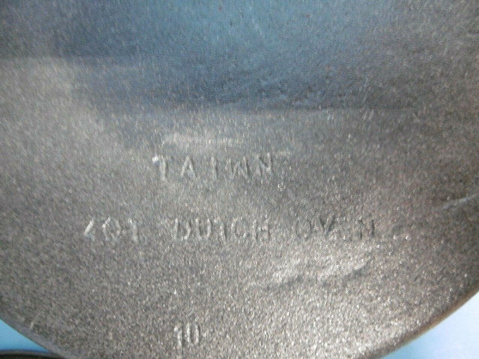 New Vintage Preseasoned Cast Iron Dutch Oven with Lid 4.5 Quart WKM eBay