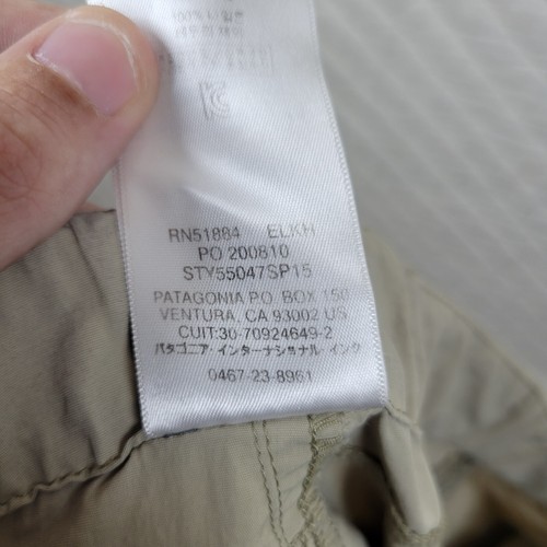 PATAGONIA Men's Size Large - GI III Nylon Convertible Cargo Pants 55047 - Foto 8 di 9