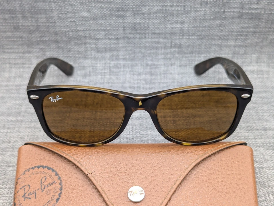 Ray-Ban New Wayfarer Sunglasses RB2132 52mm Tortoiseshell / Brown, photo 2 of 5