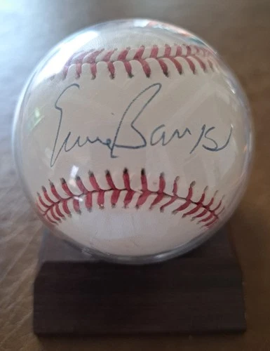 Ernie Banks, Autographed Baseball w/Case
