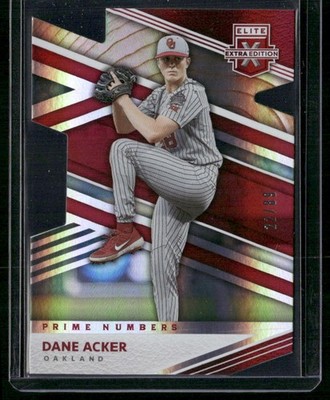 2020 Panini Elite Extra Edition #134 Dane Acker Prime Numbers A Die Cut #/89