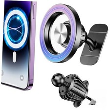 Magsafe Car Mount Vent - 20 Strong Magnets - iPhone Magnetic Car