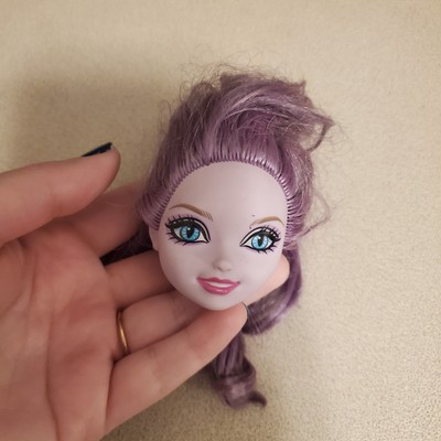 Ever After High Kitty Cheshire Replacement Head Purple Hair 4 OOAK Projects 