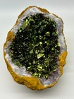Titanium Agate geode for display z3262 — photo 1