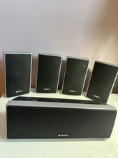 5 Piece Sony Surround Sound Speaker System Set With No Leads Working