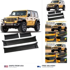 4PCS for Jeep Gladiator Door Sill Guards Kit for 2018-2026 Jeep Wrangler Acce...