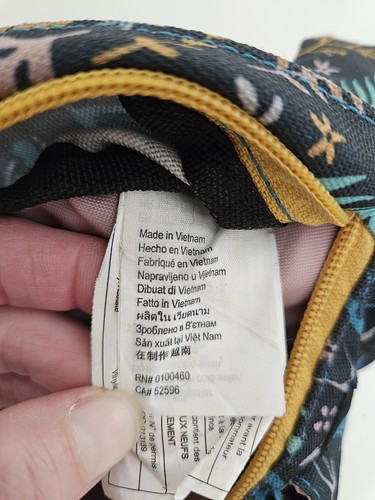 KAVU Crossbody Rope Sling Womens Blue Animal Print Pink Lining Purse Hiking - Picture 11 of 16