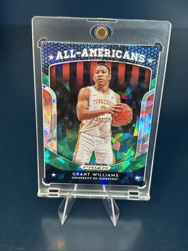 Grant Williams RC /18!! 2019 Prizm Draft Gren Cracked Ice All Americans RC #22