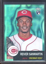 Reiver Sanmartin 2022 Topps Chrome Platinum Aqua Lava Refractor #441 (222/299)
