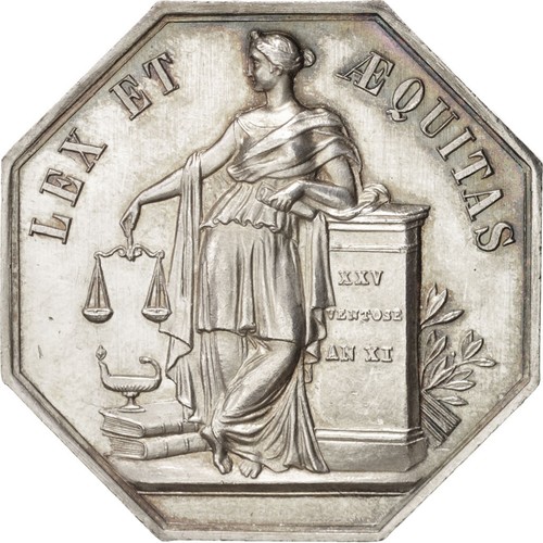 [#401253] Frankrijk, Token, Notary, PR, Zilver, Lerouge:161 - Afbeelding 1 van 2