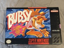 Bubsy Snes Box Only Super Nintendo Original box