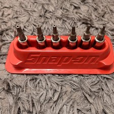 Snap on T8-T27 security torx bit sockets 1/4" drive with PAKTY310 magnetic tray 