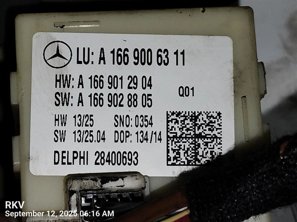 CHASIS CONTROL MODULE 166 900 63 11 2013-2016 MERCEDES-BENZ GL450 Foto 2 de 4