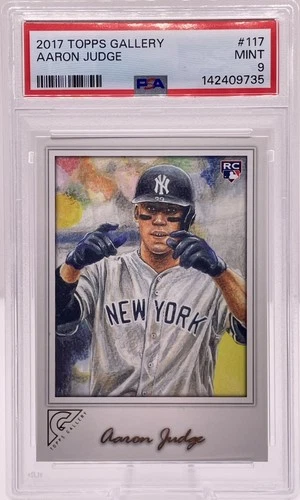 2017 Topps Gallery Aaron Judge Rookie No. 117 PSA 9