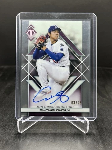 2025 Topps Transcendent Collection Shohei Ohtani On Card Autograph /25 #TAIC-SO