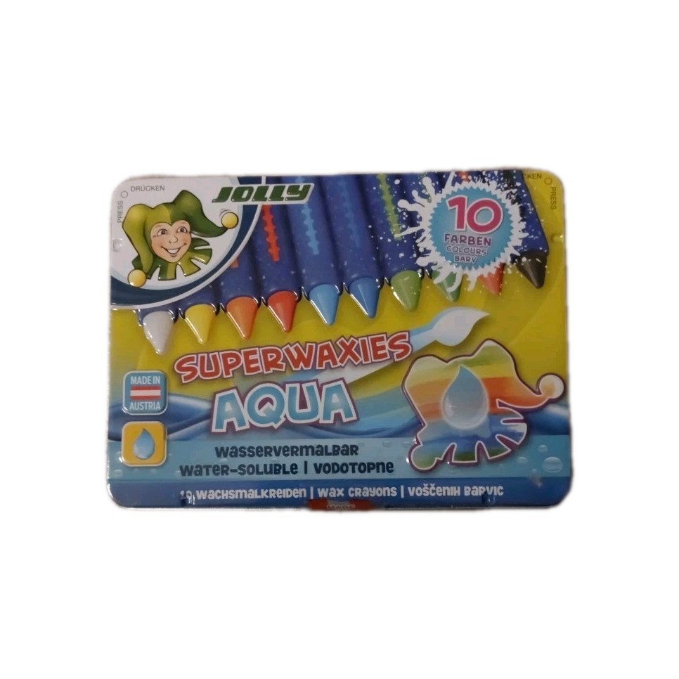 JOLLY Wachsmalkreiden Superwaxies Aquarell 10 Farben - Image 2