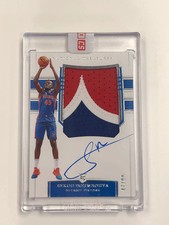 2019-20 Panini National Treasures Sekou Doumbouya Rookie Patch Auto /99