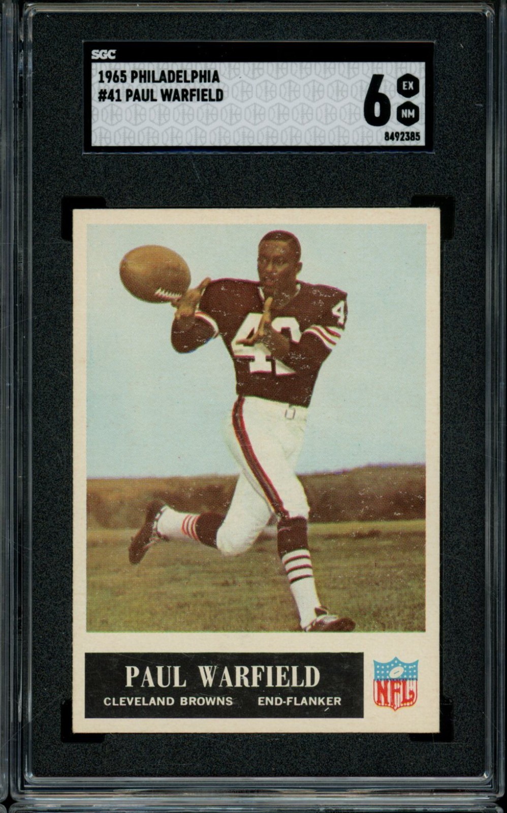 1965 Philadelphia #41 Paul Warfield RC SGC 6 EX-MT LOOK! SV