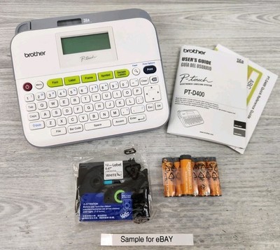 Brother P-touch Label Maker PT-D400 New Batteries & Label Tape Included