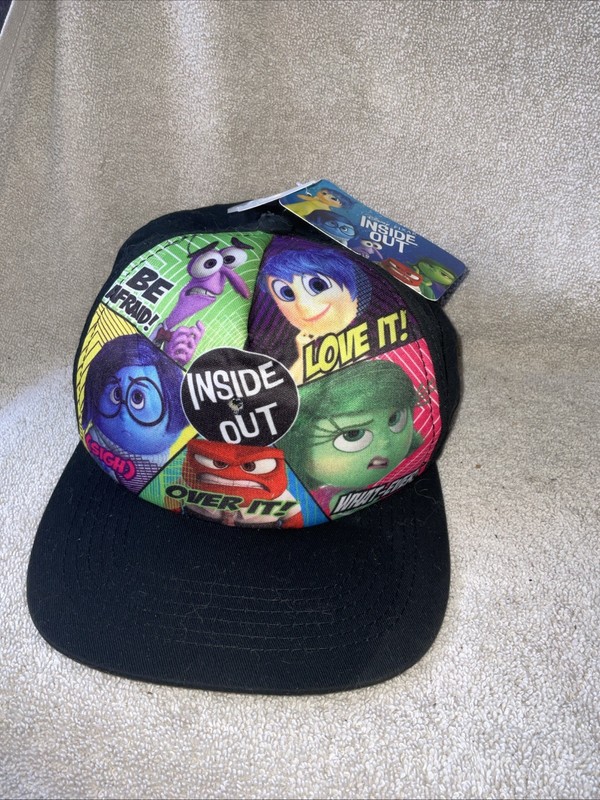New with Tags NWT Inside Out Spinner SnapBack Flat Brim Bill Hat OSFM
