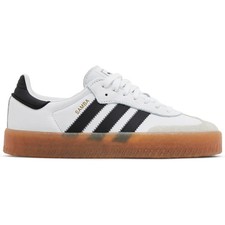 Adidas Originals Women's White/Black/Gum Sambae Sneakers, JI1349 Damaged Box