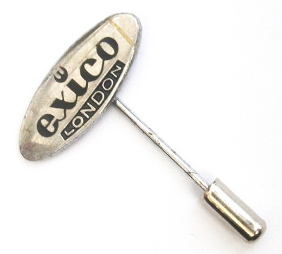 B430) Exico London Vintage Werbung Krawatte Anstecknadel Anstecker