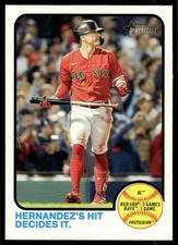 2022 Topps Heritage Hernandez'S Hit Boston Red Sox #201