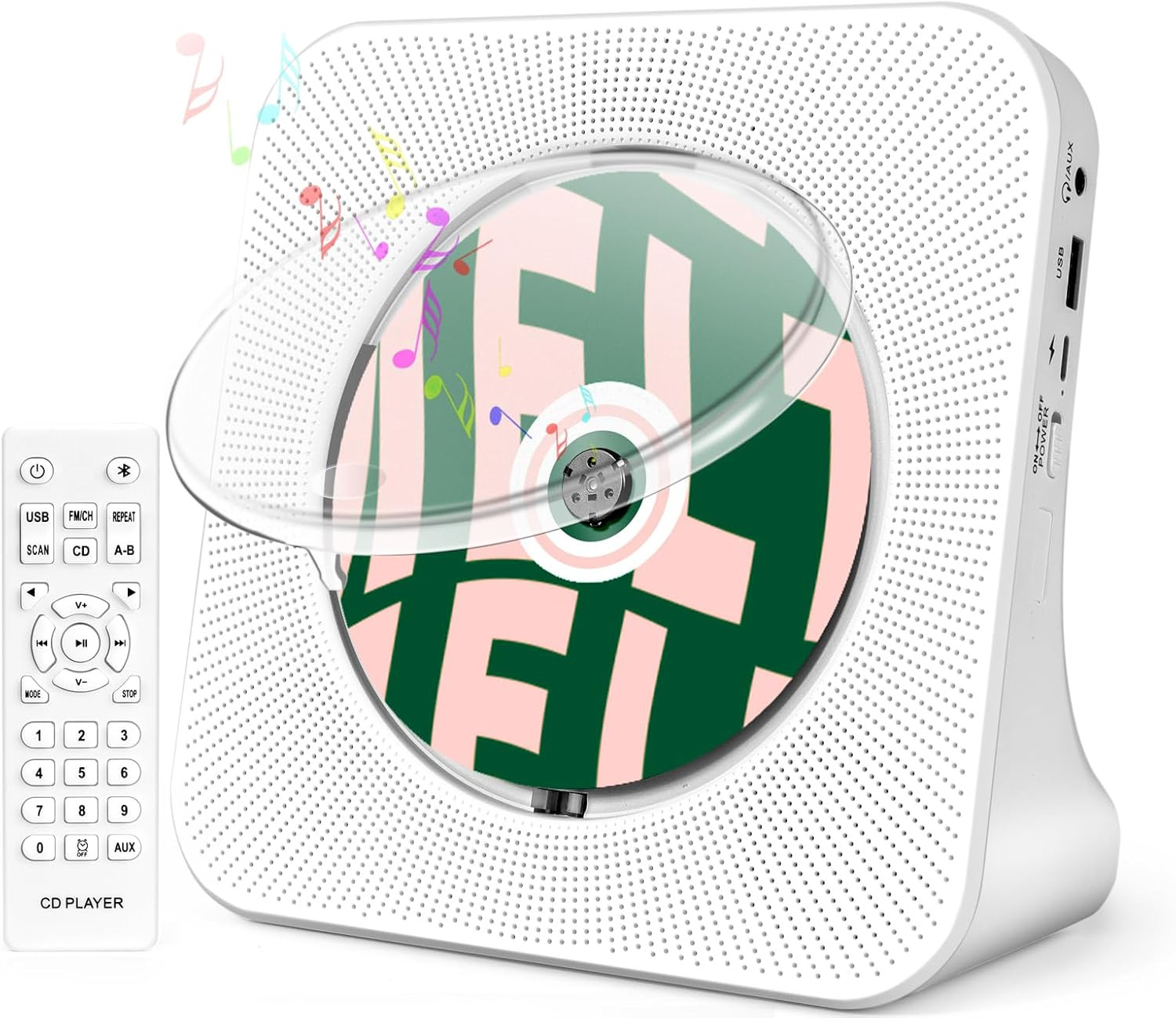 For Home,  Cd Players With Speakers, Cd Player For Kids, Com