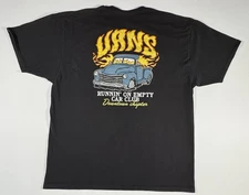 Vans Runnin’ On Empty Car Club Graphic T-Shirt Men’s 2XL Black Streetwear Y2K