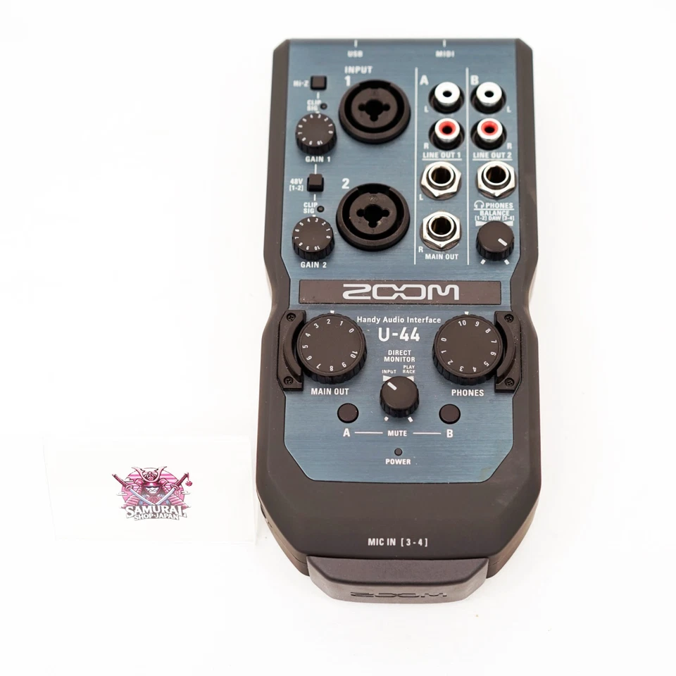 ZOOM U-44 4-Kanal USB Audio Interface Tragbarer Recorder Getestet mit Box Japan - Bild 2 von 4