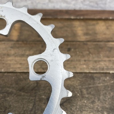 Vintage Shimano 28T Chainring 74 BCD Deerhead Silver MTB Bike 28