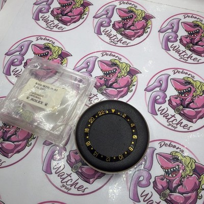 ROLEX GMT MASTER Lunetta Inserto 16713 16718 Serif Original