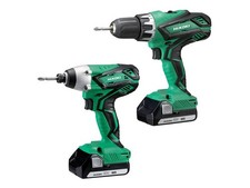 HiKOKI KC18DGLJAZ 18V Twin Pack - Combi Drill & Impact Driver