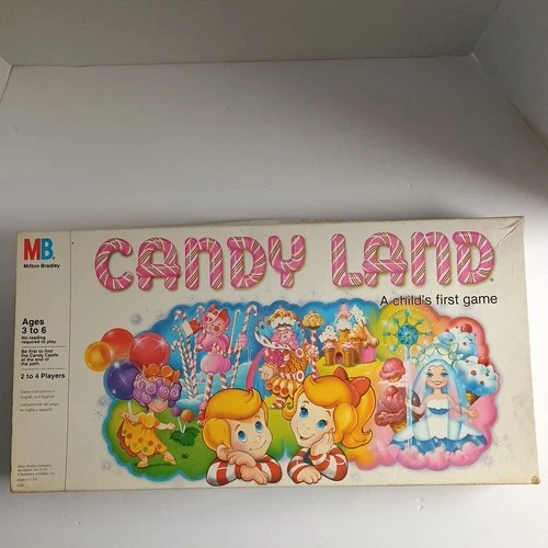 Vintage Original 1984 Candy Land Board Game Milton Bradley 100% Complete