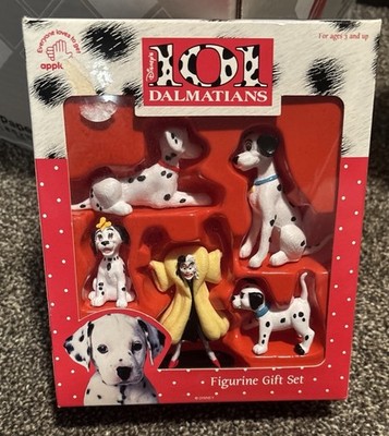 Vintage 1996 Applause Walt Disney 101 Dalmatians Figurine Gift Set Sealed in Box