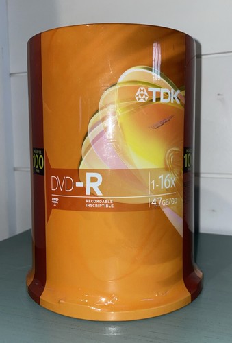 TDK DVD-R 1-16x 4,7GB 100er Pack Neu Versiegelt