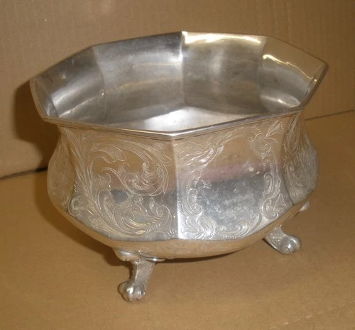 HYDE & GOODRICH COIN SILVER BOWL,  NEW ORLEANS LA ,  ANTIQUE
