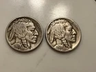 1920 & 1921 U.S. Buffalo Nickels Old Antique 5 Cent Indian Head Coins Key Dates